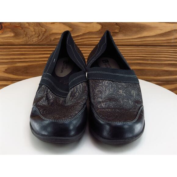 White Mountain Size 8.5 Clog Black Synthetic Medium Happy Slip On Women - Picture 3 of 11